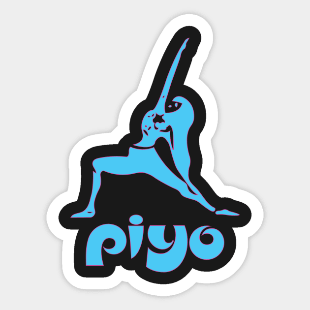 Unique PiYo Stretch Design Sticker by TeesByJay